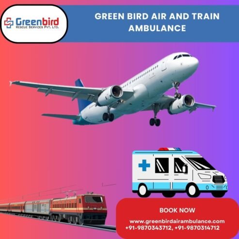 Get Commendable Doctors Team inside Greenbird Air and Train Ambulance Services in Delhi