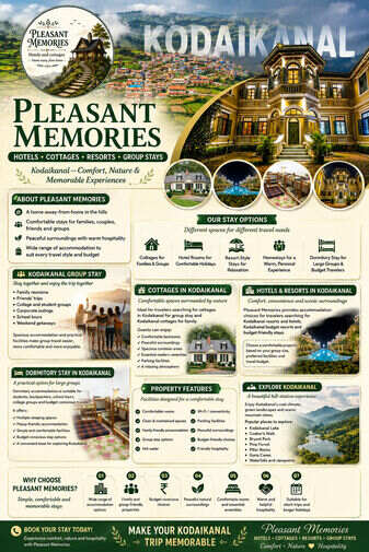 Best Cottages in Kodaikanal for Group Stay | Pleasant Memories