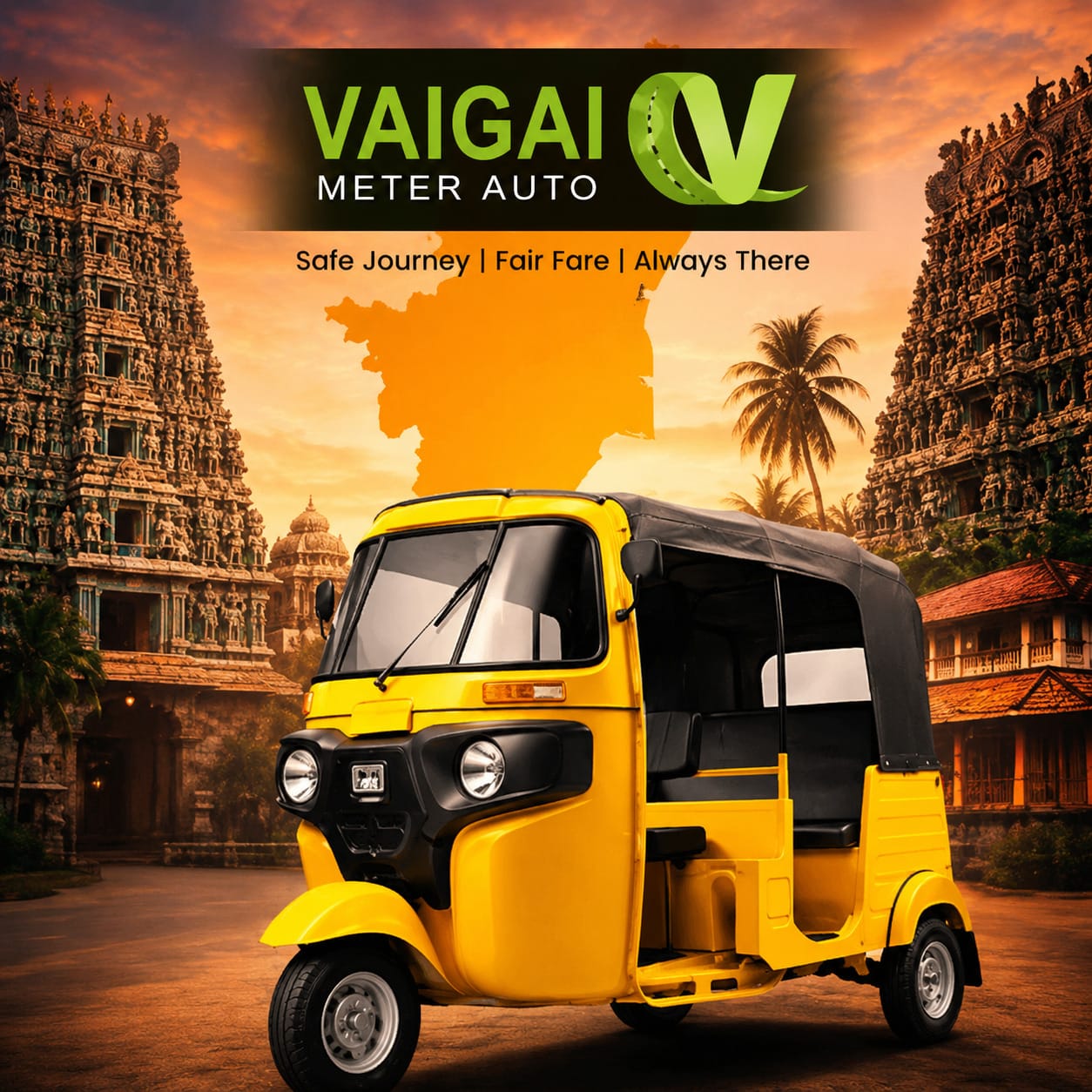 Meter Auto in Madurai – Reliable Travel | Vaigai Meter Auto