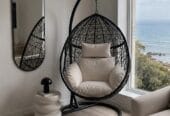 Raj Furniture Premium Single Seater Egg Swing Chair With Stand And cushion