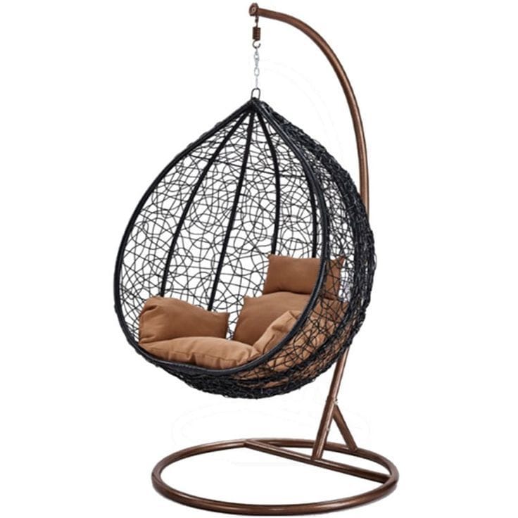 Raj Furniture Premium Single Seater Egg Swing Chair With Stand And cushion