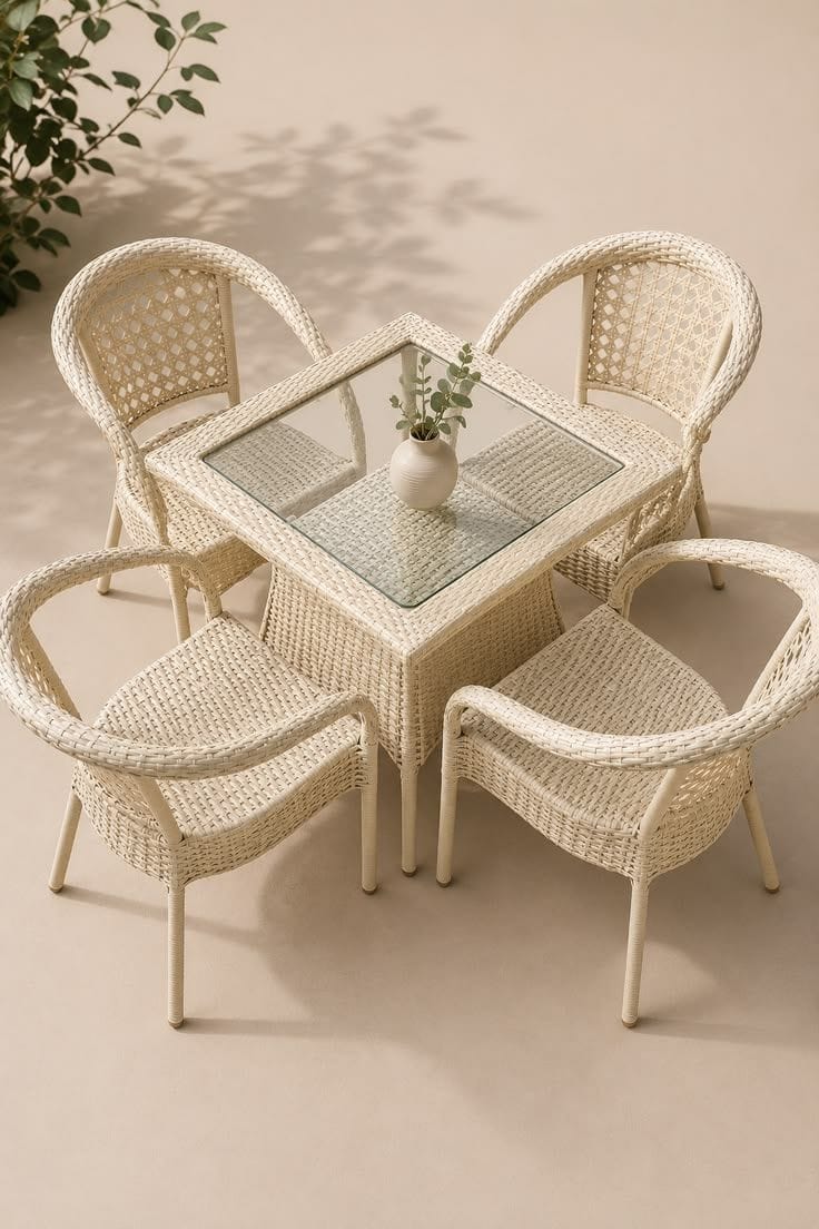 Seating chair 4+1 4 chair 1 table