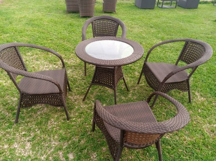 Seating chair 4+1 4 chair 1 table